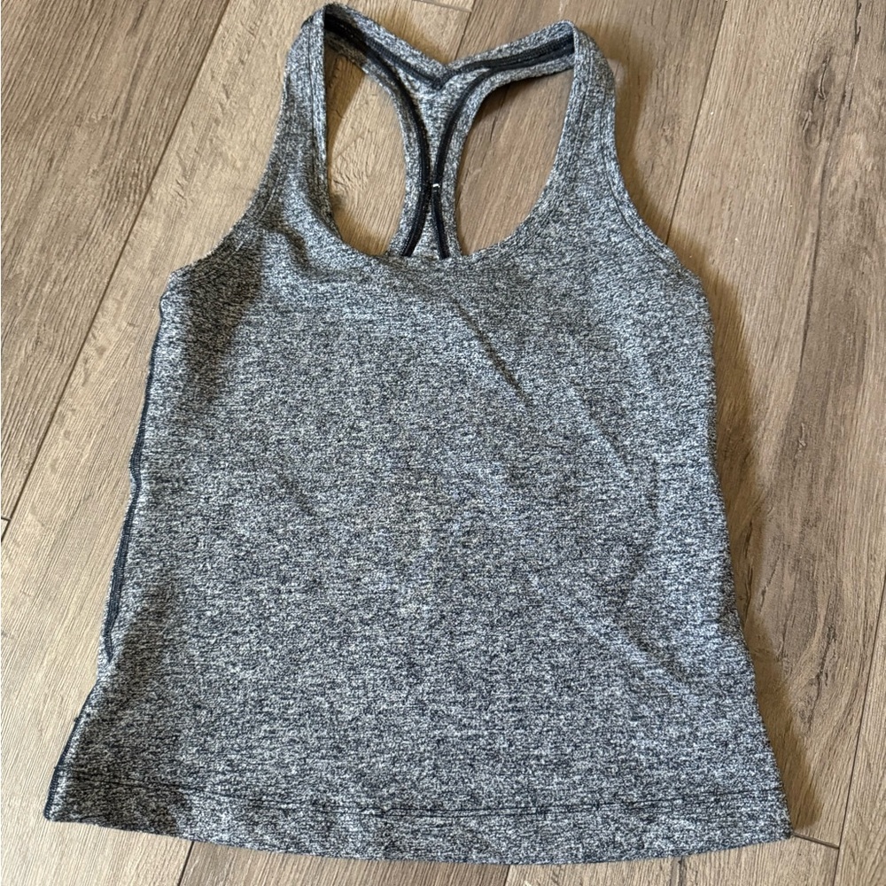 lululemon athletica Charcoal Racerback Tank Top
